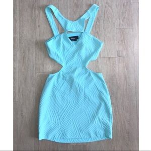 Aqua cut dress